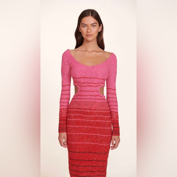 STAUD Dresses & Skirts - STAUD ELEANOR SWEATER DRESS | LOLLIPOP CHERRY
